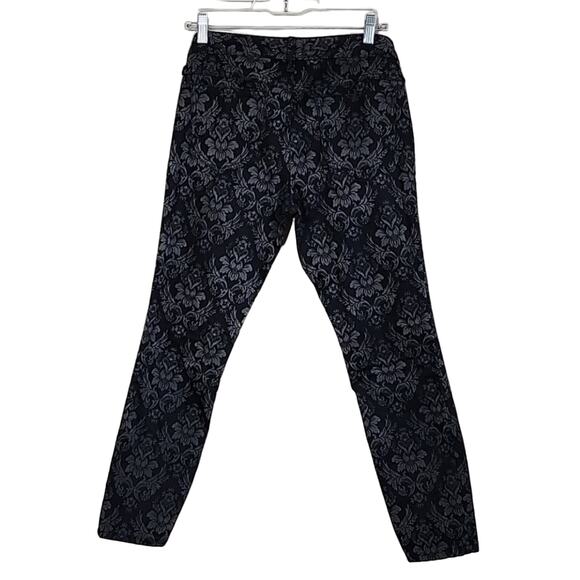 Free People Black Damask Jacquard Skinny Jeans - Picture 6 of 8